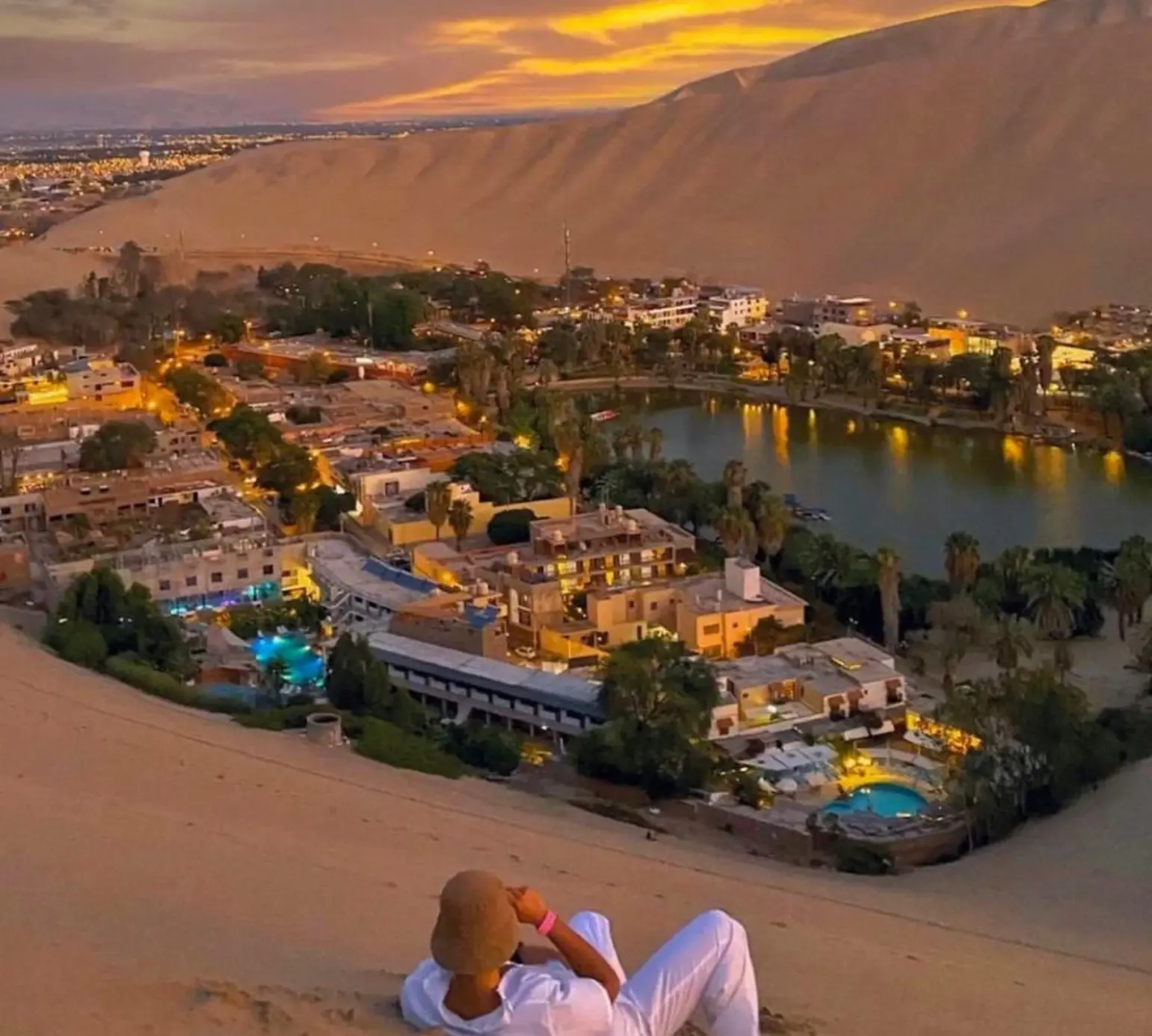 Huacachina atardecer